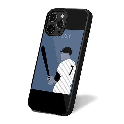 Mickey Mantle Yankees Baseball Player iPhone 16 Case Cover