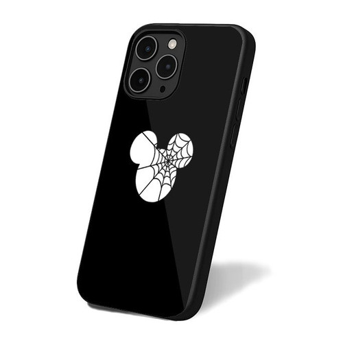 Mickey Mouse Face Covered In A Spooky Spiderweb Perfect Halloween For A Trip To Disney World Or Disneyland iPhone 16 Case Cover
