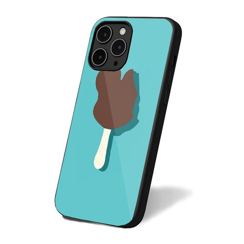 Micky Bar Ice Cream Blue Background iPhone 16 Case Cover