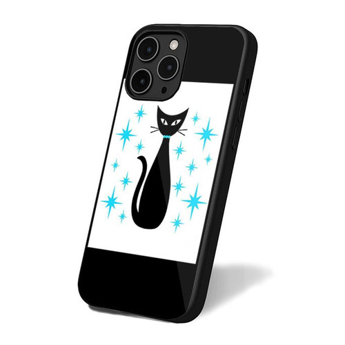 Mid Century Cat iPhone 16 Case Cover