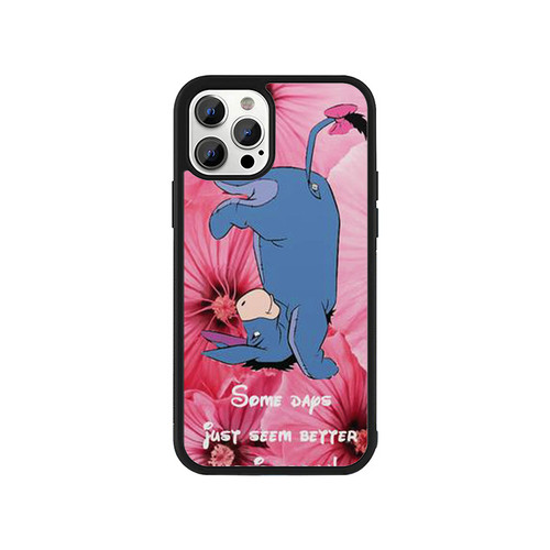Disney Eeyore Cute Pink Floral Winnie The Pooh iPhone 13 / 13 Mini / 13 Pro / 13 Pro Max Case Cover