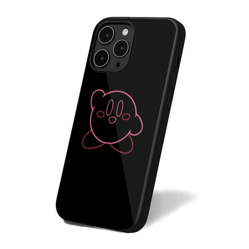 Minimalist Kirby With Face iPhone 16 Case Cover