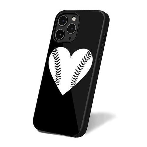 Mother's Day Gift Baseball Heart Baseball Mom Baseball Girlfriend iPhone 16 Case Cover