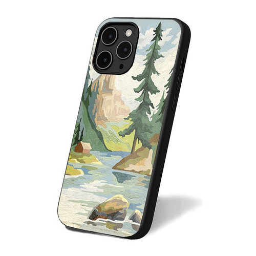 Mountain Vintage Paint iPhone 16 Case Cover