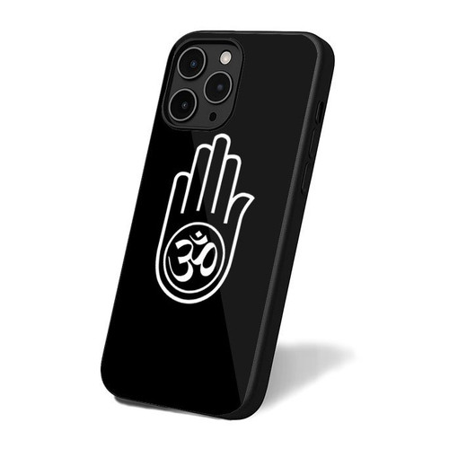 Namaste Yoga Meditation Hamsa Hand Mantra iPhone 16 Case Cover