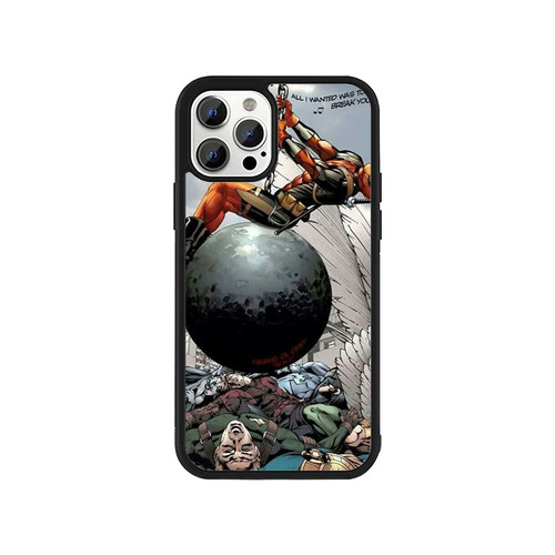 Deadpool Funny Movie As Miley Cyrus Wrecking Ball Parody iPhone 13 / 13 Mini / 13 Pro / 13 Pro Max Case Cover