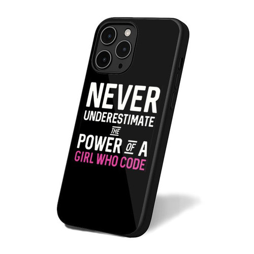 Never Understimate Girl Who Code iPhone 16 Case Cover