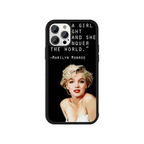 Celebrity Marilyn Monroe Quotes Give A Girls The Right Shoes iPhone 13 / 13 Mini / 13 Pro / 13 Pro Max Case Cover