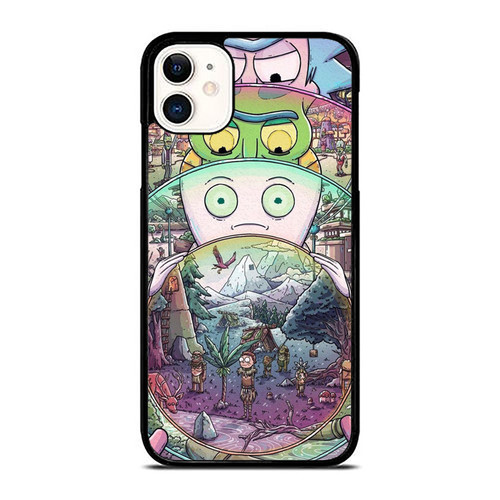 Rick And Morty Microverses Found In Ricks Car Battery iPhone 11 / 11 Pro / 11 Pro Max Case Cover