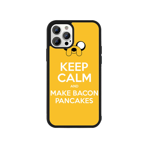 Adventure Time Jake Dog Keep Calm And Make Bacon Pancakes Funny iPhone 13 / 13 Mini / 13 Pro / 13 Pro Max Case Cover