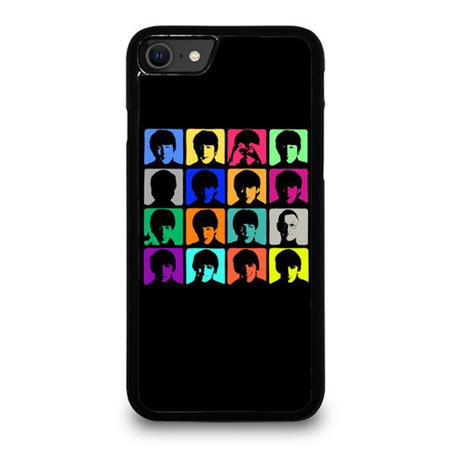 The Beatles Stencil iPhone SE 2020 Case Cover