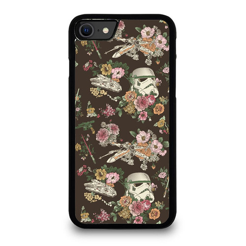 Star Wars Stormtrooper Floral iPhone SE 2020 Case Cover