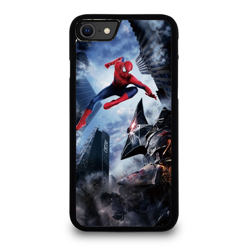 Spiderman Versus Rhino iPhone SE 2020 Case Cover