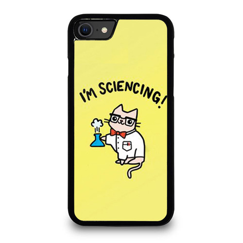 Science Cat I'M Sciencing Nerdy Cat Funny Cat iPhone SE 2020 Case Cover