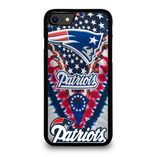 New England Patriots V Tie Dye iPhone SE 2020 Case Cover