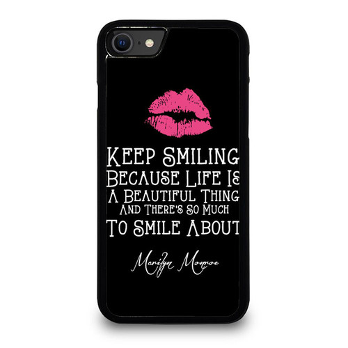 Marilyn Monroe Wall Quote iPhone SE 2020 Case Cover