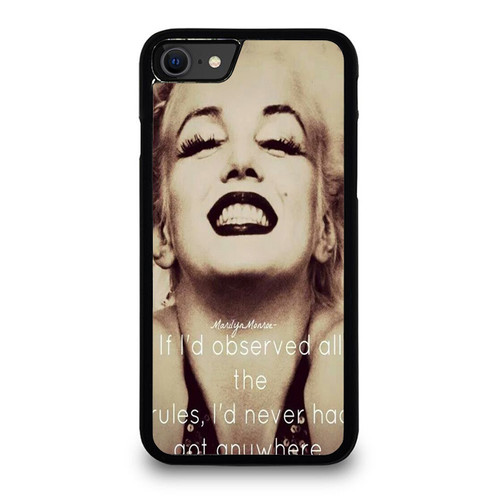 Marilyn Manroe Sometimes Good Things Fall Apart So Better Things Can Fall Together iPhone SE 2020 Case Cover