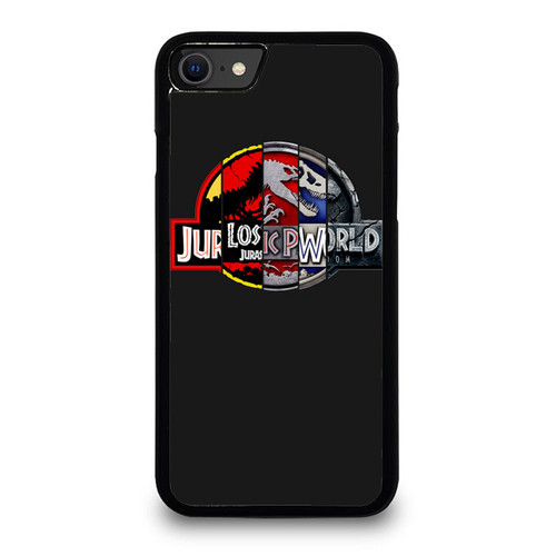 Jurassic World Fallen Kingdom Jurassic Park All Logo 25 Anniversary iPhone SE 2020 Case Cover
