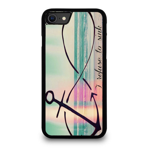 Infinity Anchor Refuse To Sink iPhone SE 2020 Case Cover