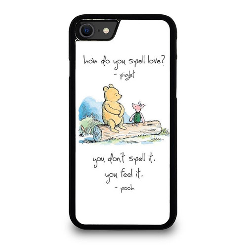 How Do You Spell Love Quote From Winnie The Pooh iPhone SE 2020 Case Cover