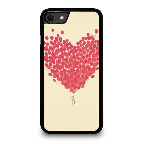 Hearts That Fly Red Heart Balloons iPhone SE 2020 Case Cover