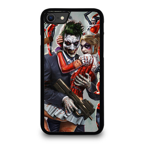 Harley Quinn And Joker Famous Couple iPhone SE 2020 Case Cover