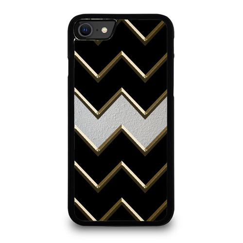 Golden Concrete Pattern Graphic iPhone SE 2020 Case Cover