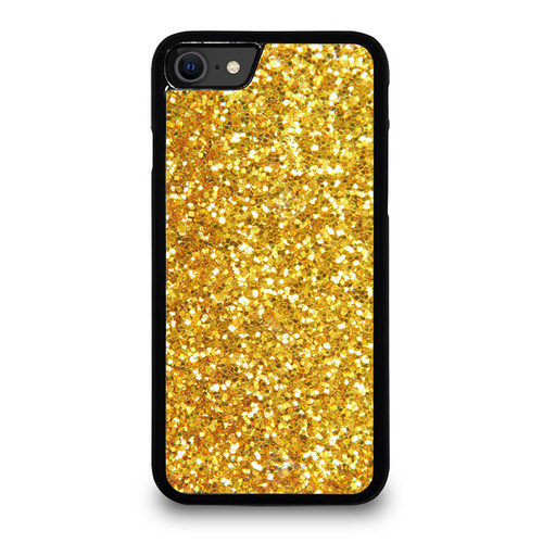 Gold Gliter 2 iPhone SE 2020 Case Cover
