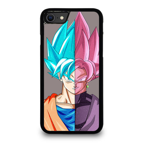 Goku And Black Goku Goku Rose Blue Super Dragon iPhone SE 2020 Case Cover