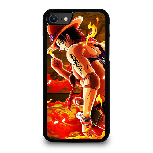 Fire Fist Ace One Piece iPhone SE 2020 Case Cover