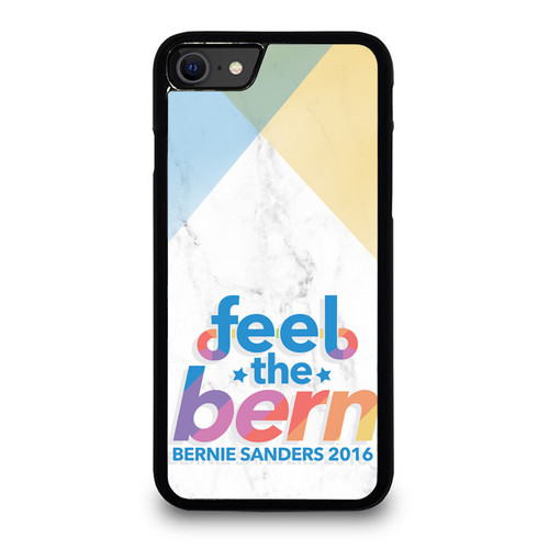 Feel The Bern Bernie Sanders Marble White iPhone SE 2020 Case Cover