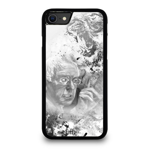 Feel The Bern Bernie Sanders 2016 Black White Water Color iPhone SE 2020 Case Cover