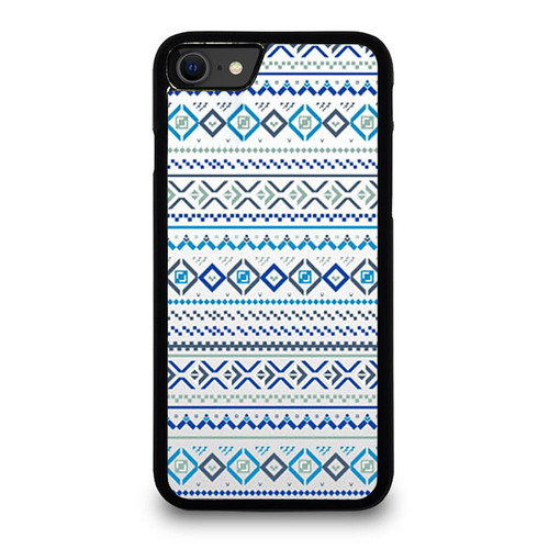 Fairisle Squares And Crosses Patterned iPhone SE 2020 Case Cover