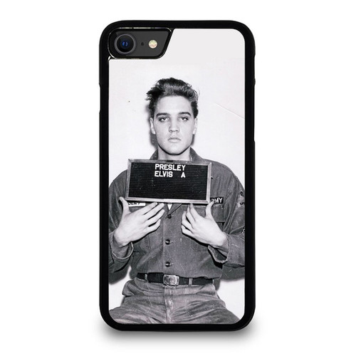Elvis Aaron Presley Mugshot King Of Rock 80' iPhone SE 2020 Case Cover