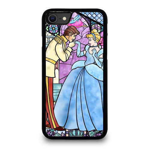 Disney Cinderella Stainned Glass iPhone SE 2020 Case Cover