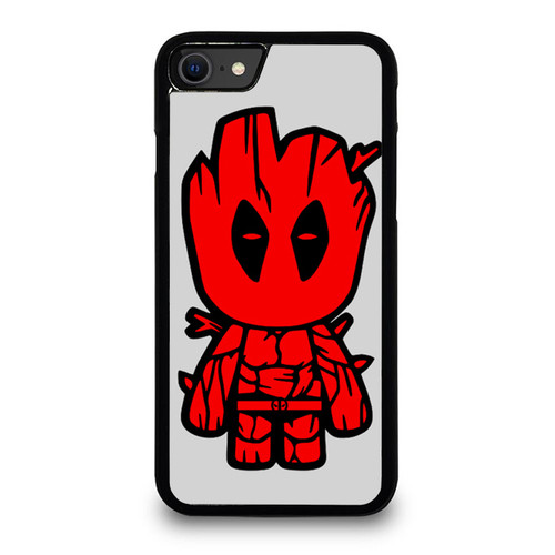Deadpool Groot Cute Funny Parody iPhone SE 2020 Case Cover