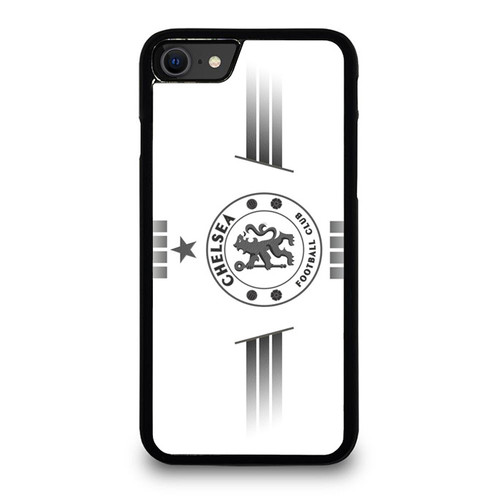 Chelsea Fc Soccer Clubs Logo White Black iPhone SE 2020 Case Cover