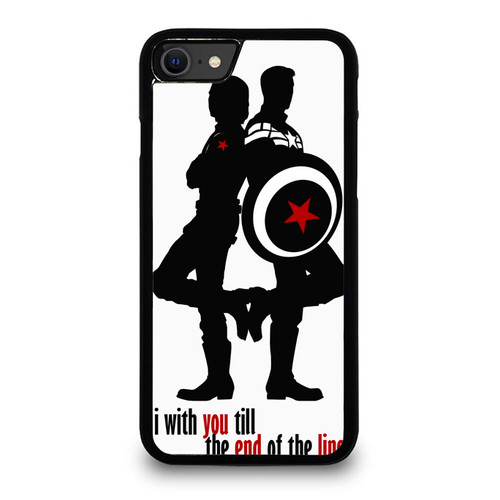 Captain America I'M With You Till The End Of The Line iPhone SE 2020 Case Cover