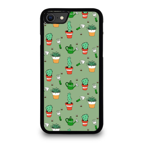 Cactus Vector Pattern 7 iPhone SE 2020 Case Cover