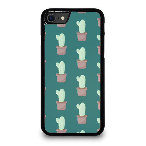 Cactus Vector Pattern 3 iPhone SE 2020 Case Cover