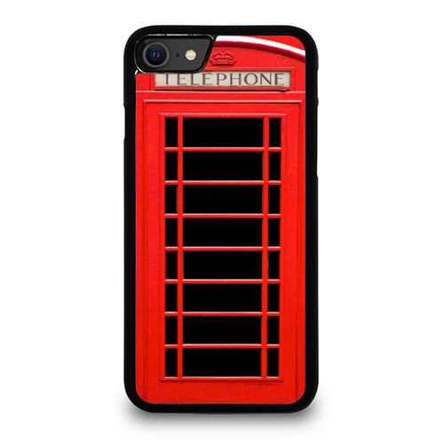 British Red Phone Booth Refrigerator Wrap iPhone SE 2020 Case Cover