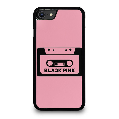 Black Pink Tape iPhone SE 2020 Case Cover