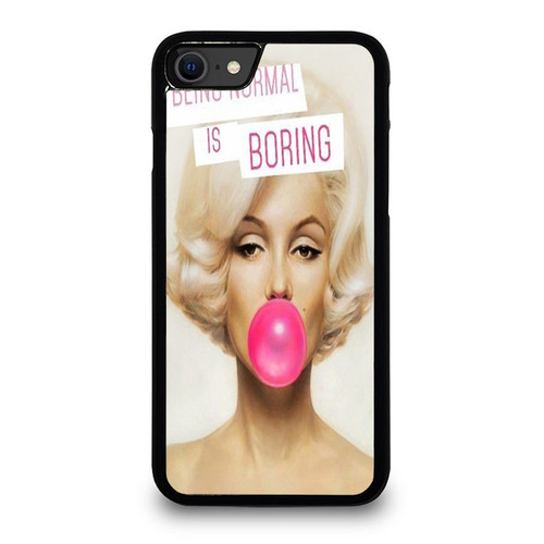 Beingmal Is Boring Marilyn Monroe Quotes iPhone SE 2020 Case Cover