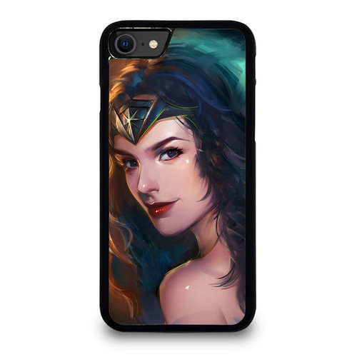 Beautiful Wonder Woman Painting Art iPhone SE 2020 Case Cover