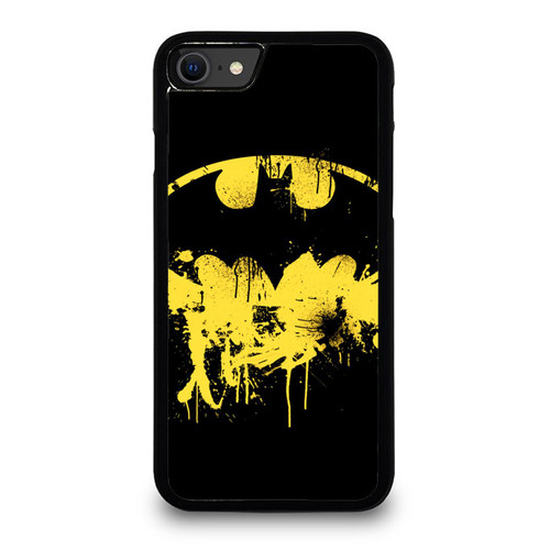 Batman Logo Splatter Pattern 2 iPhone SE 2020 Case Cover
