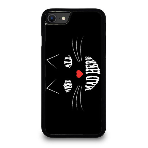 Alice In Wonderland Inspired We'Re All Mad Here 8 iPhone SE 2020 Case Cover