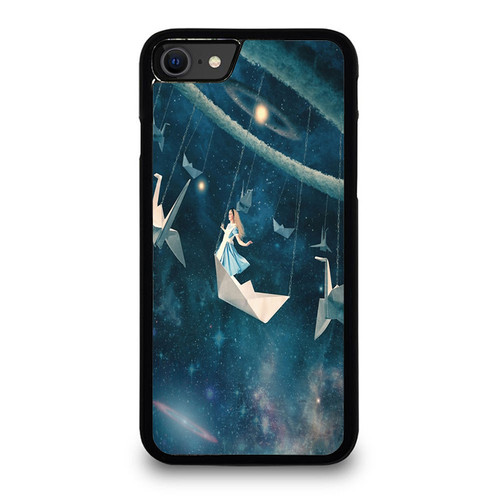 Alice In Wonderlan Paper Boat Galaxy iPhone SE 2020 Case Cover