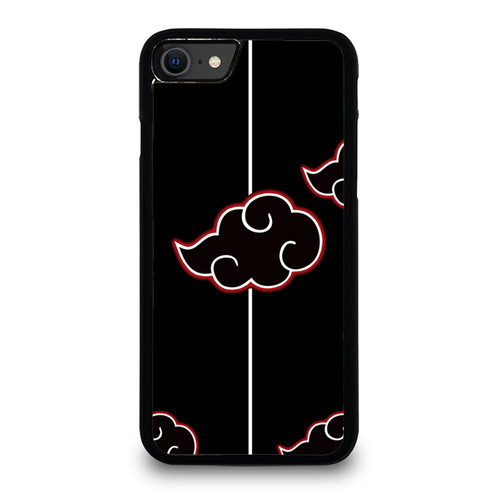 Akatsuki Naruto Shippuden Black iPhone SE 2020 Case Cover