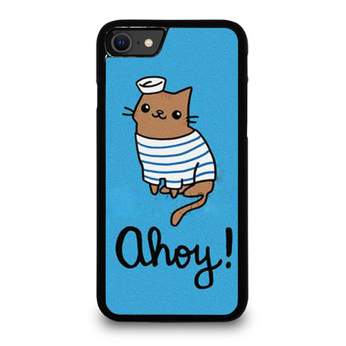 Ahoy Sailor Cat Cute iPhone SE 2020 Case Cover