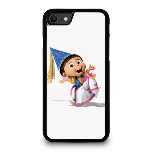 Agnes And Her Unicorn Funny Minions iPhone SE 2020 Case Cover